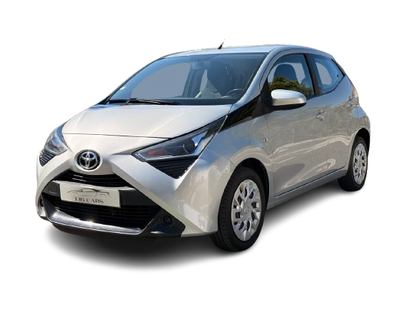Toyota Aygo usado prata, frente, lado esquerdo - TJBCars Golegã